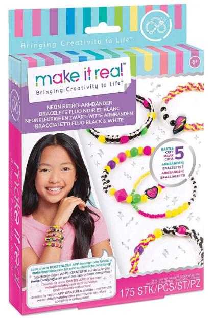 Make it real Neon Retro-Armbänder