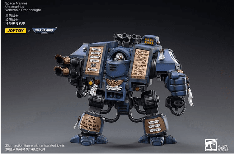 Warhammer 40k Actionfigur 1/18 Space Marines Ultramarines Venerable Dreadnought 19 cm