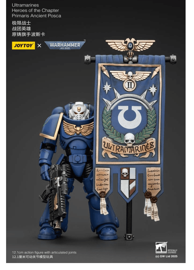 Warhammer 40k Actionfigur 1/18 Ultramarines Heroes of the Chapter Primaris Ancient Posca 20 cm