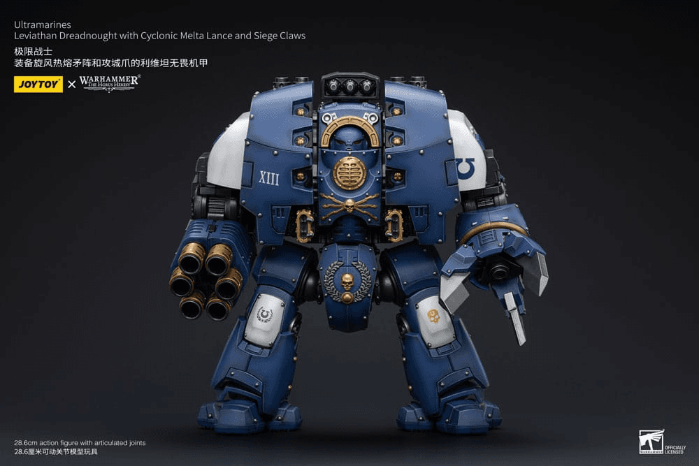 Warhammer The Horus Heresy Actionfigur 1/18 Ultramarines Leviathan Dreadnought with Cyclonic Melta Lance And Siege Claws 29 cm