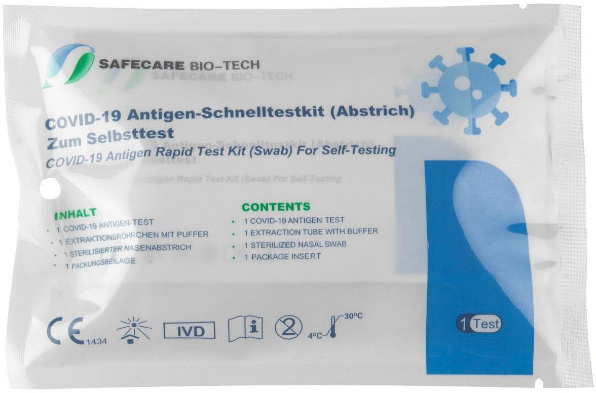 SAFECARE Selbsttest COVID 19 Antigen Nasal 1 Stück