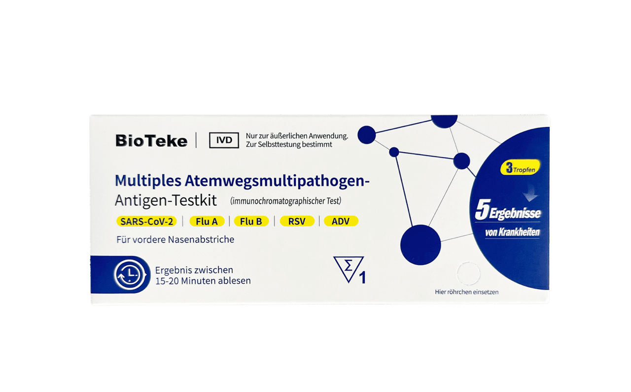 BioTeke Multiples Atemwegsmultipathogen-Antigen Testkit