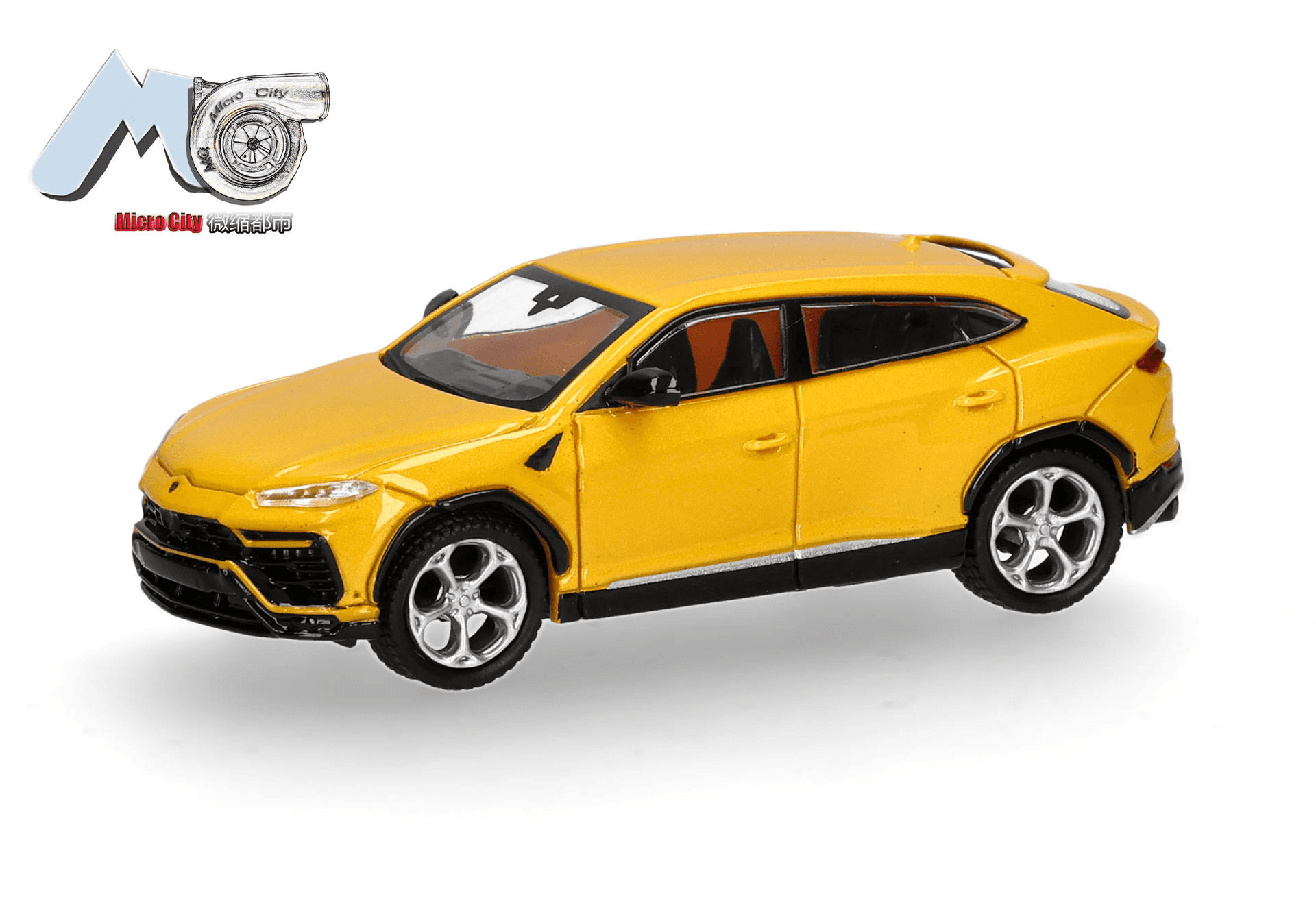 Herpa MicroCity Lamborghini Urus gelb Modellauto 1:87
