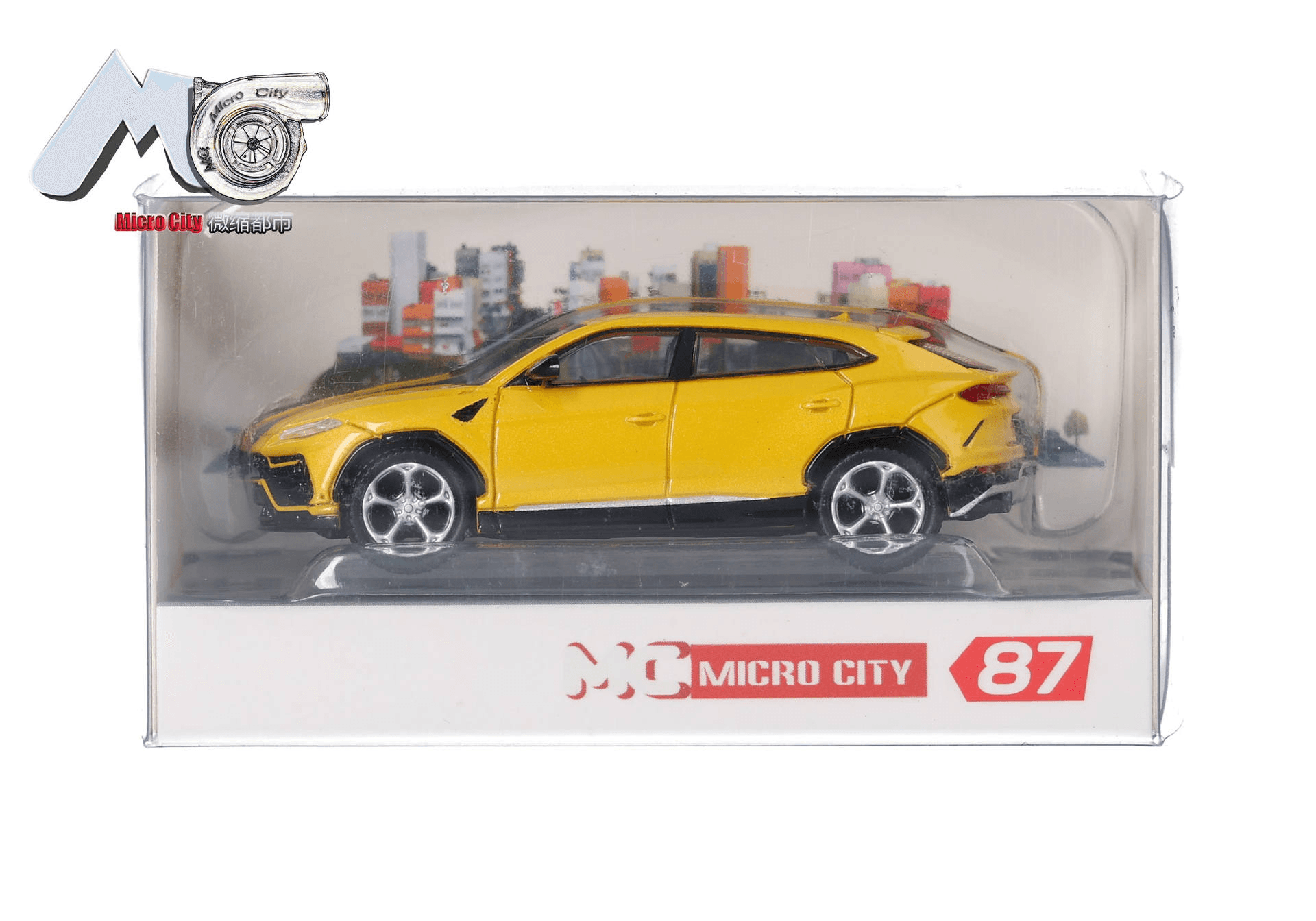 Herpa MicroCity Lamborghini Urus gelb Modellauto 1:87