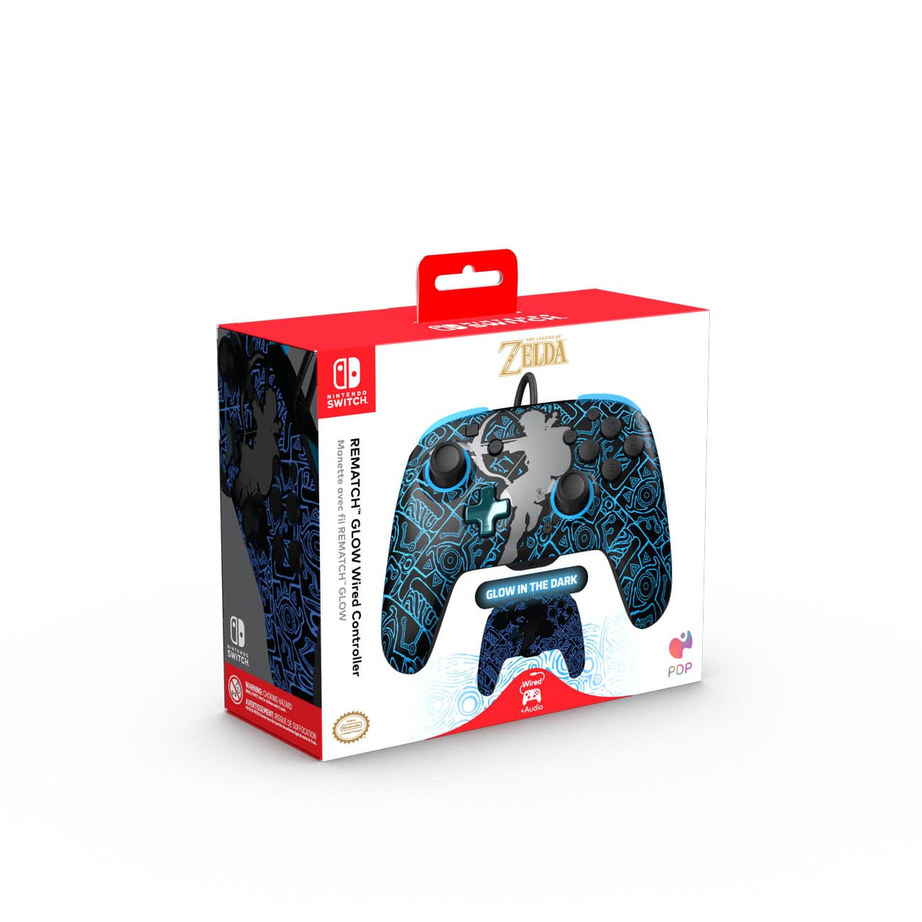 Produktbild Nintendo Switch Sheikah Shoot Rematch Glow kabelgebundener Controller für Nintendo Switch, Nintendo Switch - OLED Model 7 von 8