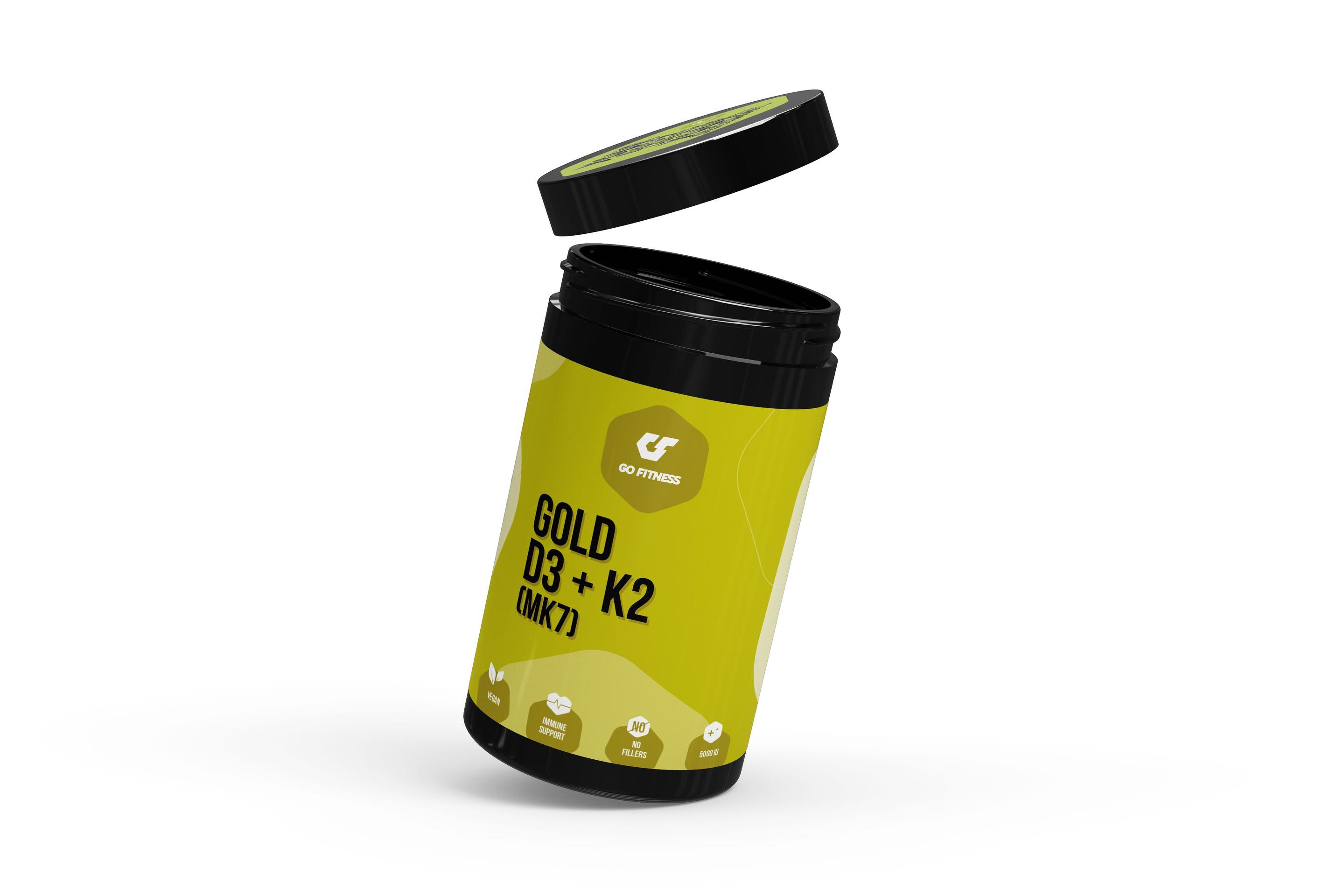 Produktbild GO FITNESS GOLD D3 + K2 (MK7) Kapseln 2 von 2