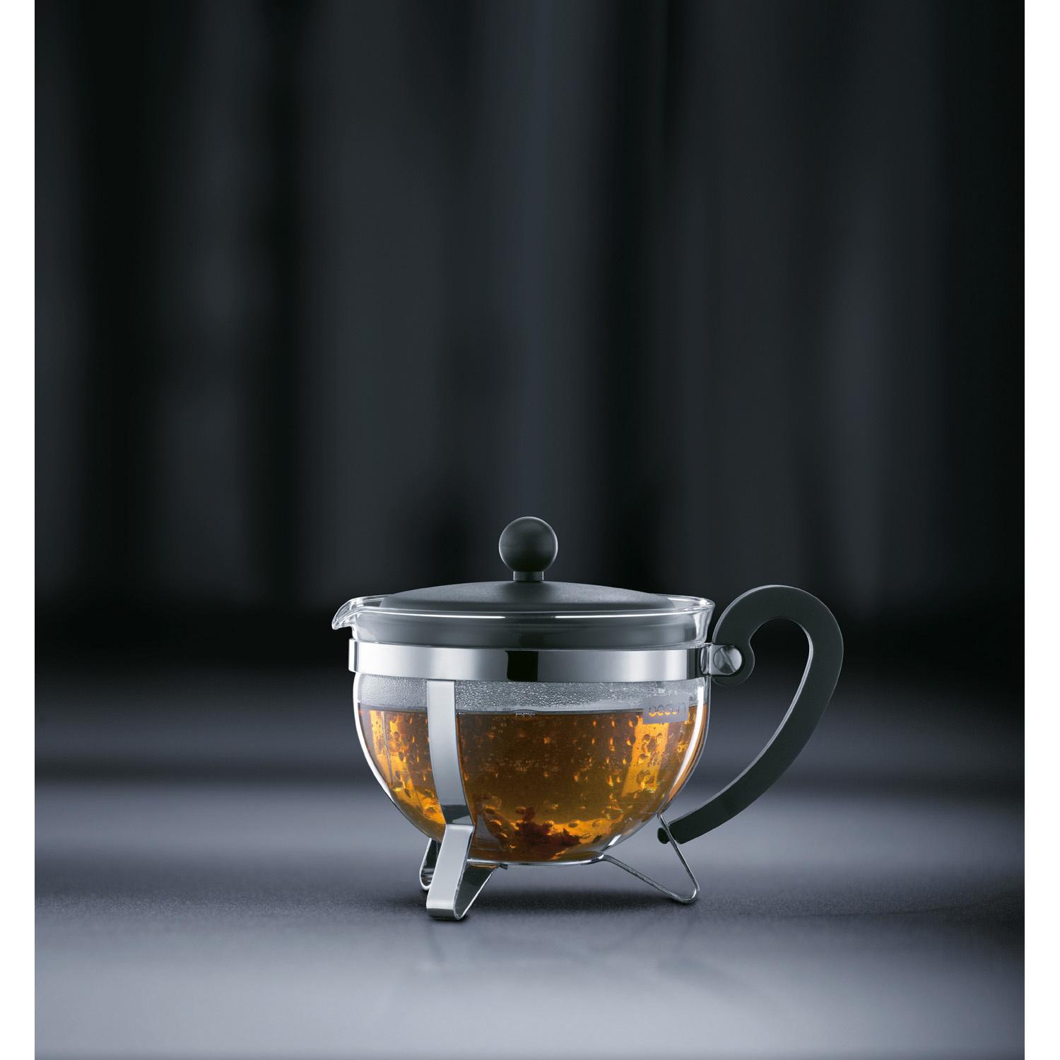 Produktbild bodum Teebereiter Chambord mit farbigem Plastikdeckel 1 l 2 von 6