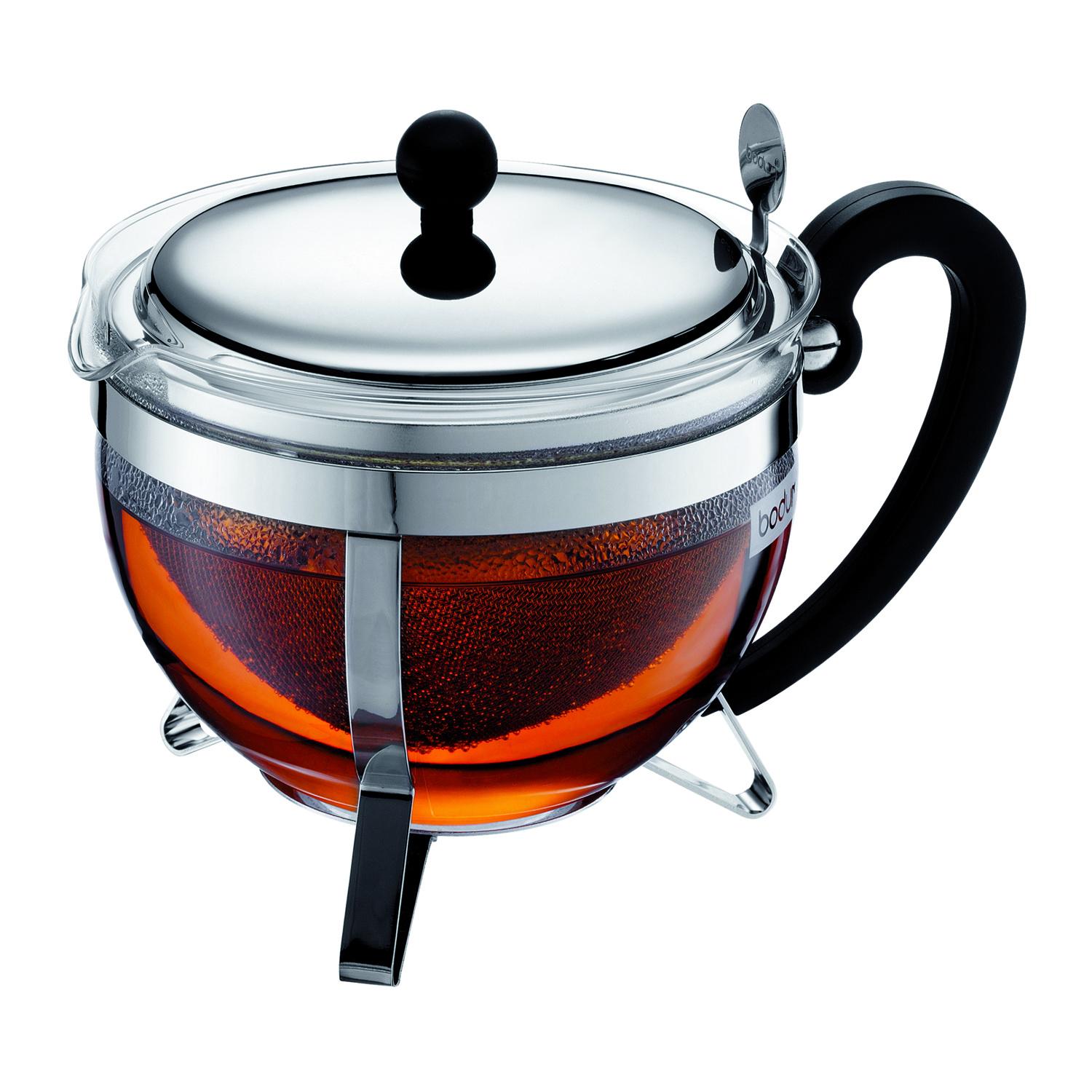 bodum Teebereiter Chambord mit Edelstahlfilter 1,3l