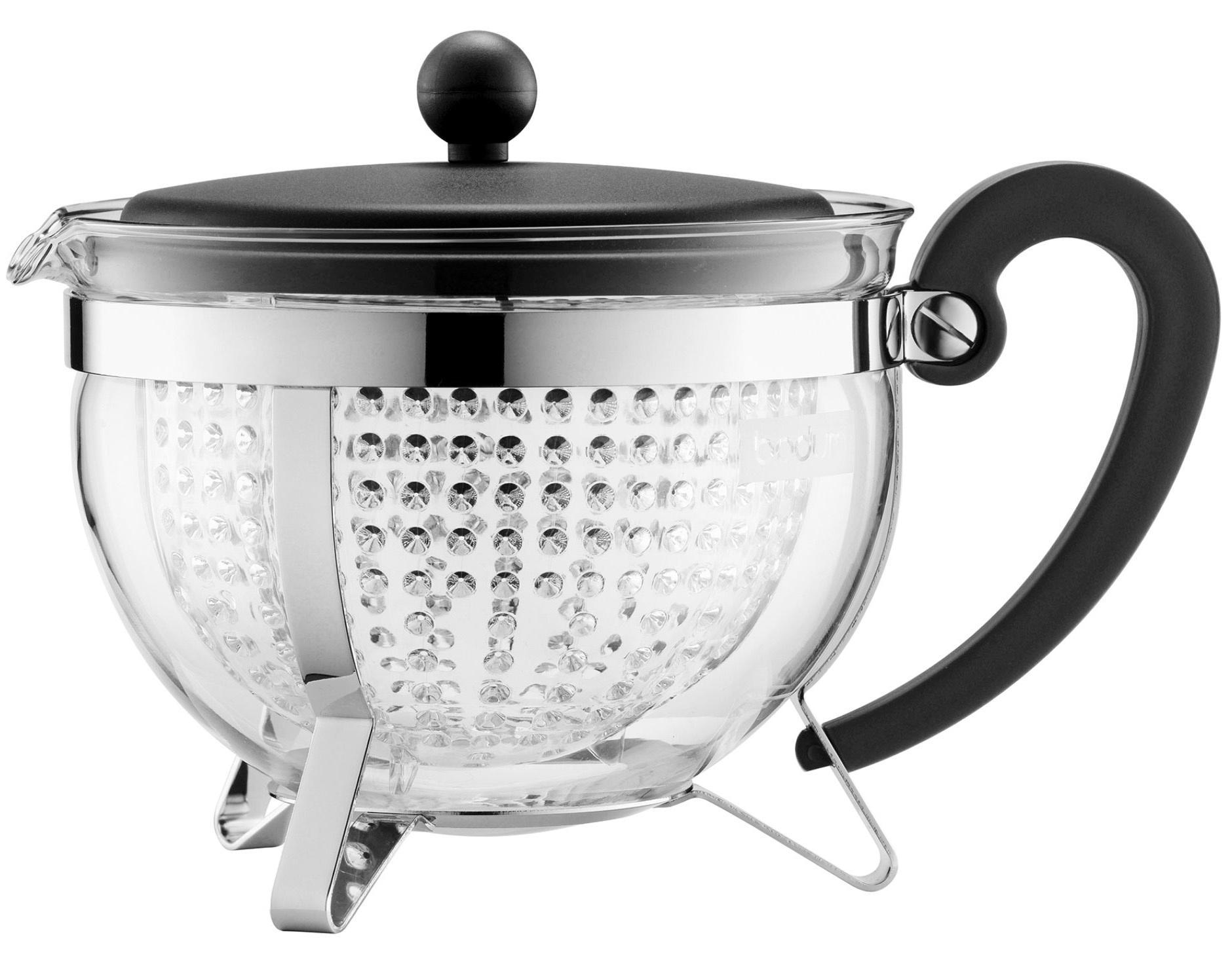 bodum Teebereiter Chambord mit farbigem Plastikdeckel 1,3 l