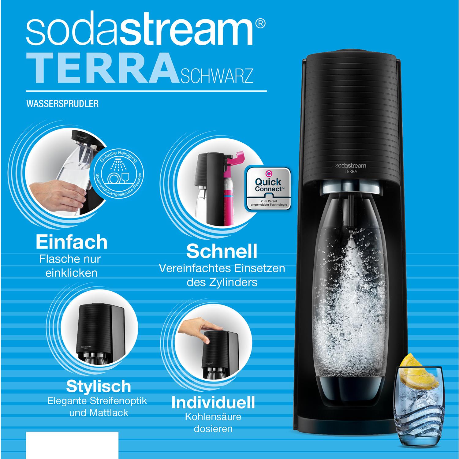 Produktbild SodaStream® Wassersprudler Terra Vorteilspack mit 3 Flaschen 3 von 3