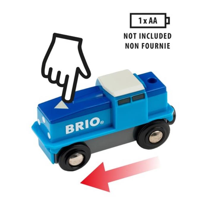 Produktbild BRIO Bahn - Blaue Batterie-Frachtlok 2 von 4
