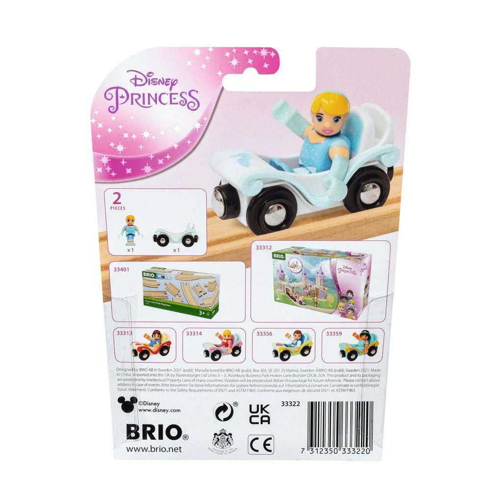 Produktbild BRIO Disney Princess 33322 Aschenputtel mit Waggon - Ergänzung für die BRIO Holzeisenbahn - Empfohlen ab 3 Jahren 2 von 4