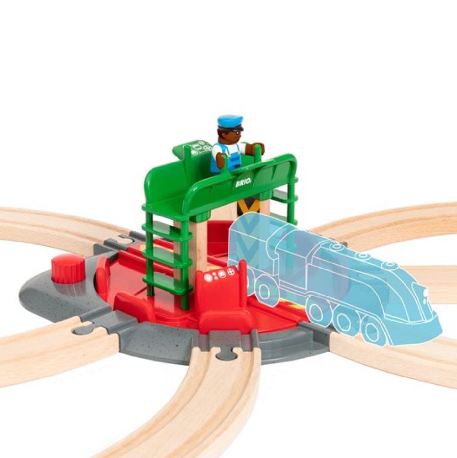 Produktbild BRIO Bahn - Lok-Drehscheibe mit Kontrollbrücke 2 von 5