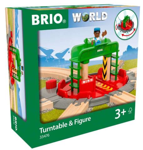 BRIO Bahn - Lok-Drehscheibe mit Kontrollbrücke