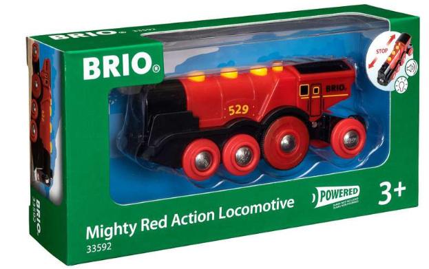 BRIO Bahn - Rote Lola Batterielok