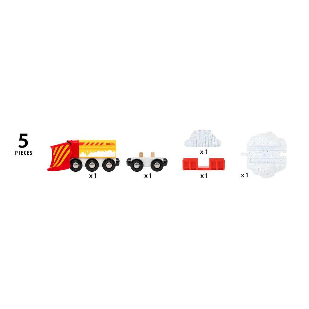 Produktbild BRIO Bahn - 33606 Schneeräumzug - Winterliche Ergänzung für die BRIO Holzeisenbahn 6 von 7