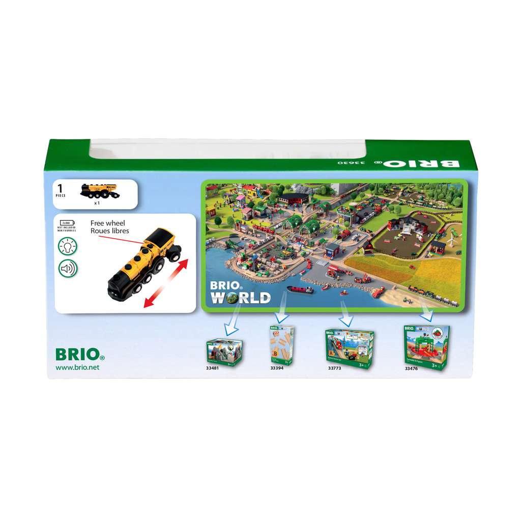 Produktbild BRIO Bahn - 33630 Goldene Batterielok mit Licht und Sound - Mit Auskoppel-Funktion zur Nutzung als Schiebelok 2 von 5