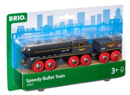 BRIO Bahn - Schwarzer Kugelblitz mit Kohlentender