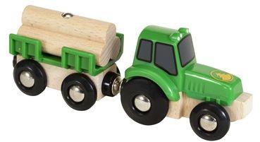 Produktbild BRIO Bahn - Traktor mit Holz-Anhänger 2 von 2