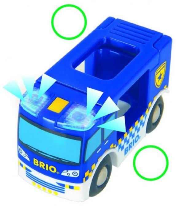 Produktbild BRIO Bahn - Polizeiwagen mit Licht und Sound 2 von 5