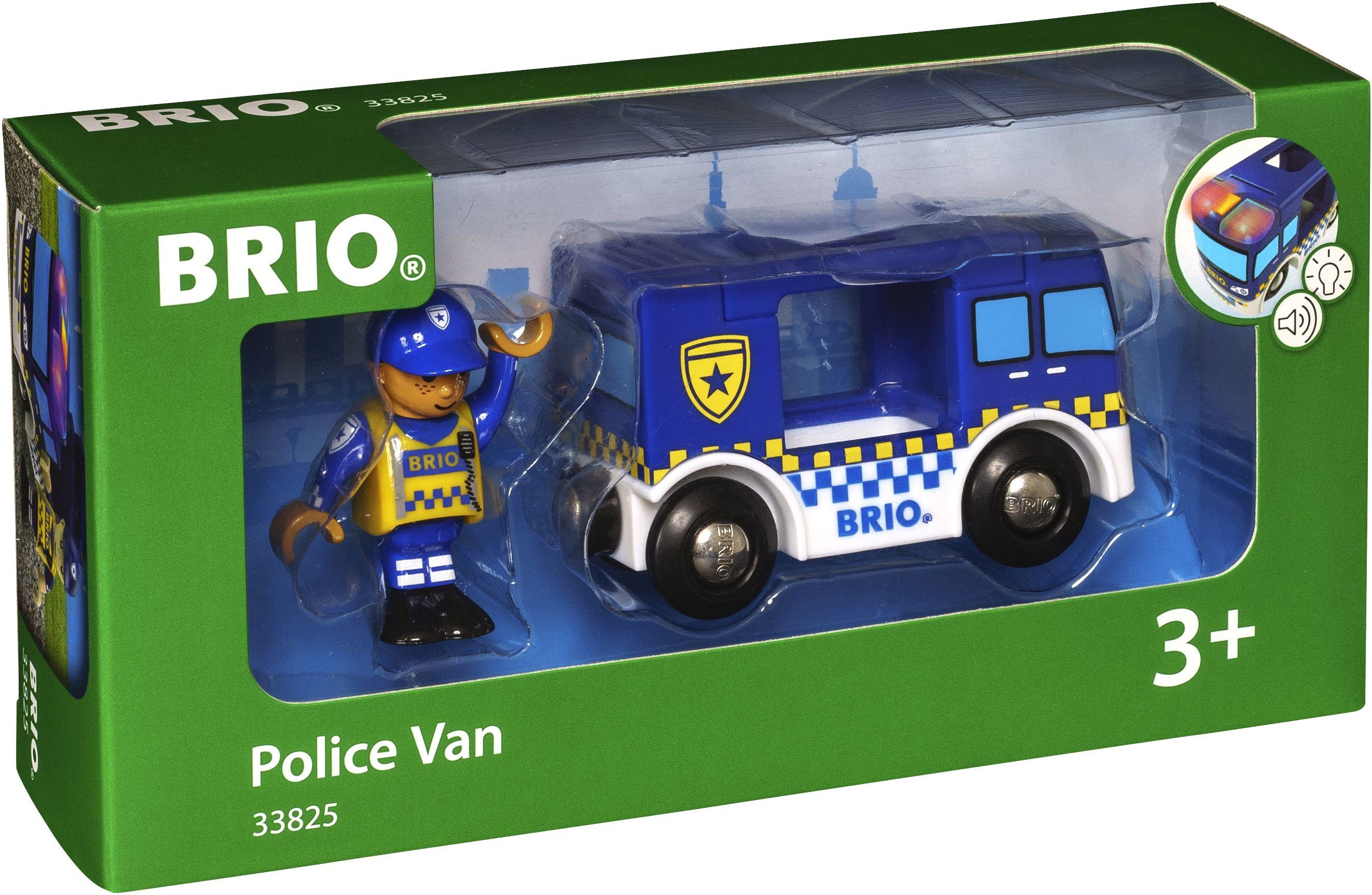 BRIO Bahn - Polizeiwagen mit Licht und Sound
