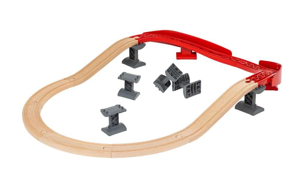 Produktbild BRIO Bahn - BRIO World 33995 Schienenpaket Berg und Tal 16-teiliges Schienenpaket 4 von 14