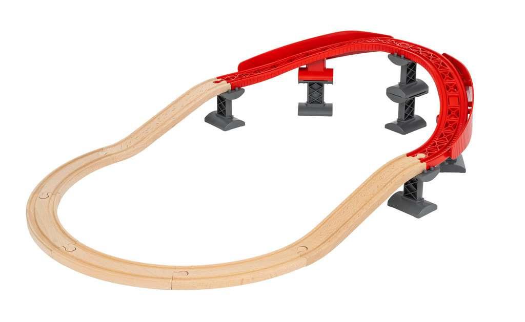 Produktbild BRIO Bahn - BRIO World 33995 Schienenpaket Berg und Tal 16-teiliges Schienenpaket 5 von 14