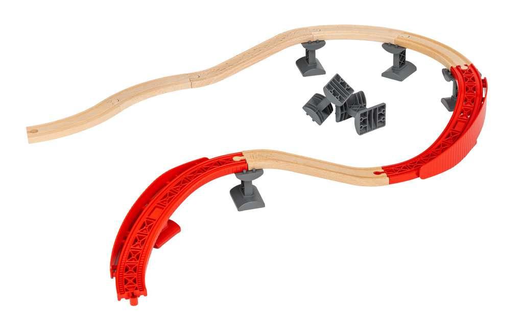 Produktbild BRIO Bahn - BRIO World 33995 Schienenpaket Berg und Tal 16-teiliges Schienenpaket 7 von 14