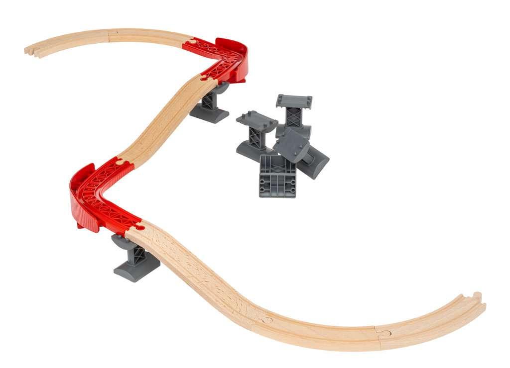 Produktbild BRIO Bahn - BRIO World 33995 Schienenpaket Berg und Tal 16-teiliges Schienenpaket 8 von 14