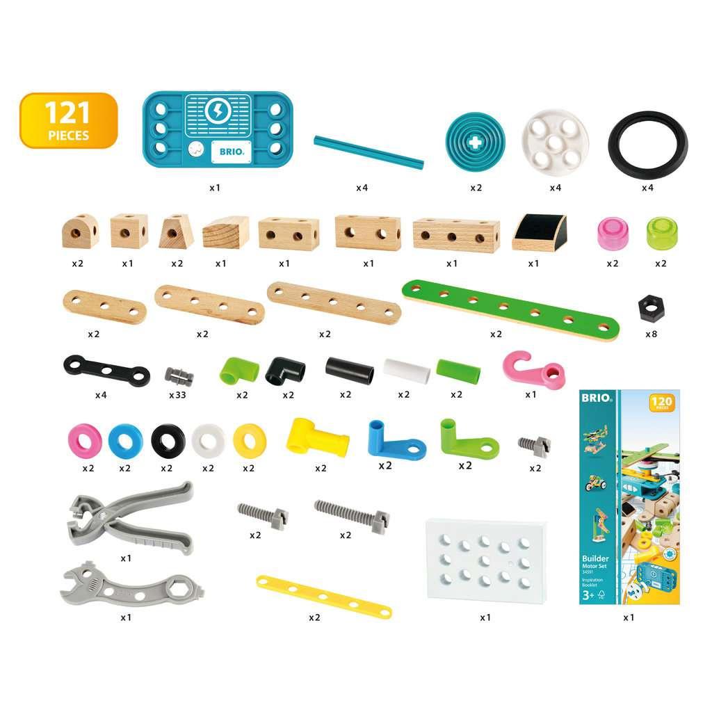 Produktbild BRIO Builder - Motor-Konstruktionsset 120 tlg. - Umfangreiches Set mit Motor zum Konstruieren 8 von 8