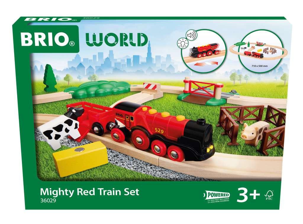 BRIO World - 36029 Rote Lola Bauernhof Zugset | Zugset für Kinder ab 3 Jahren