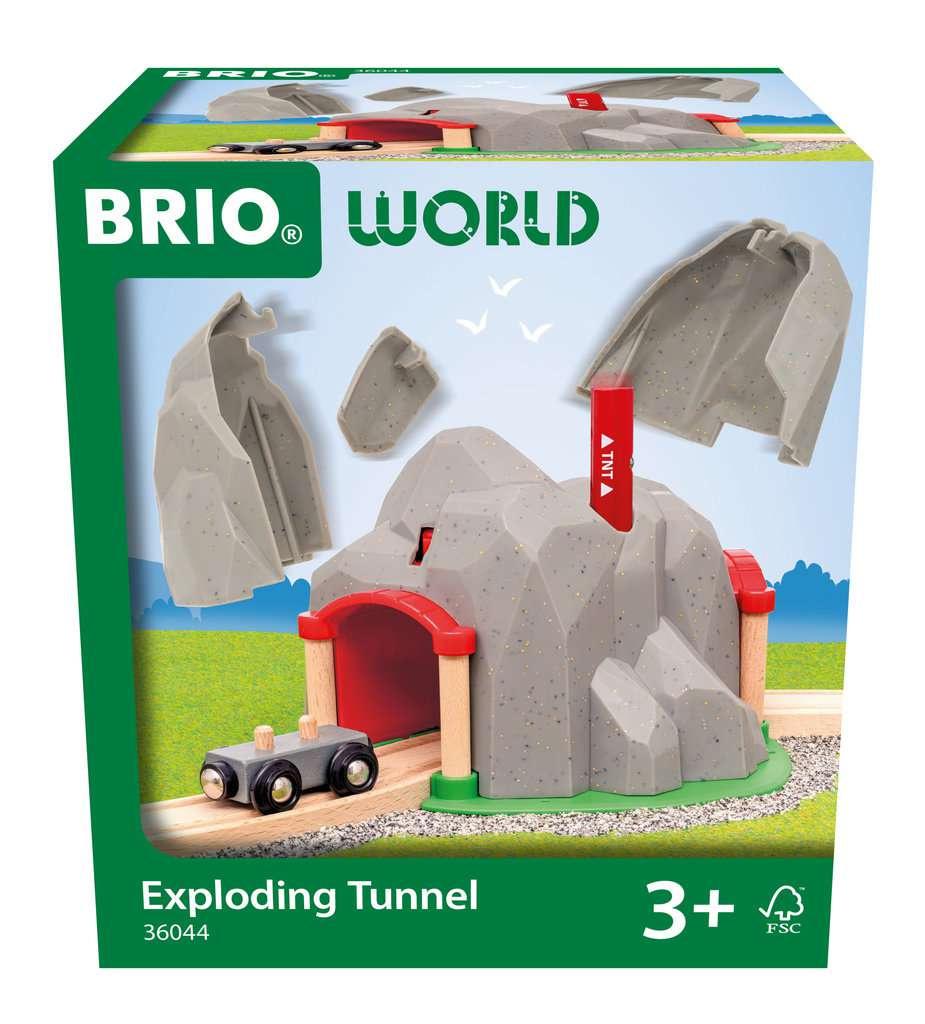 BRIO World - 36044 Tunnel mit Sprengfunktion | Zugset für Kinder ab 3 Jahren