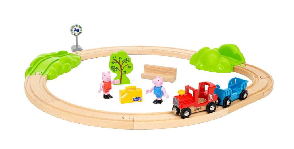 BRIO World - Peppa Wutz Eisenbahn-Set / Eisenbahnset für Kinder ab 3 Jahren