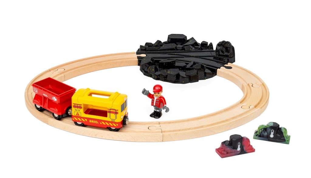 BRIO World - Güterzug-Set mit Farbwechsel / Magisches Holzeisenbahnset für Kinder ab 3 Jahren