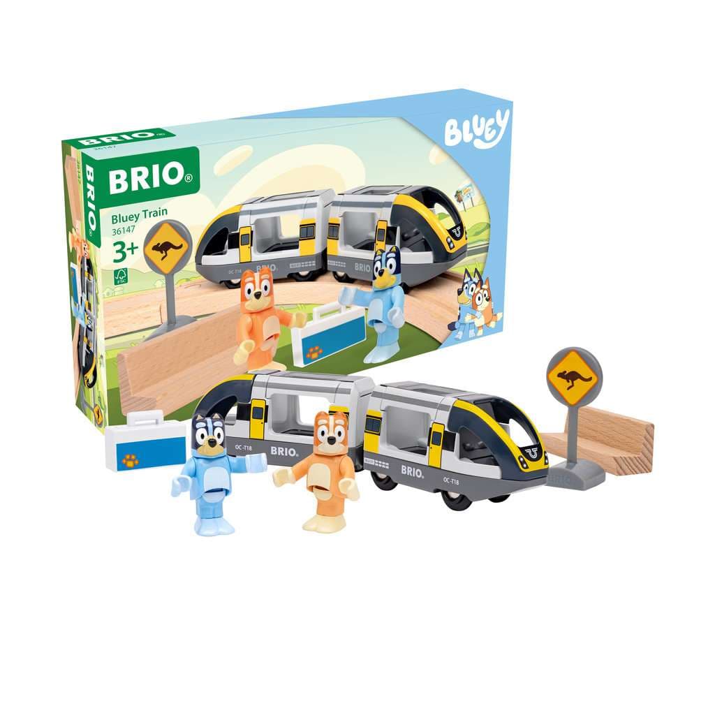 BRIO World - 36147 Bluey Reisezug Spielzeugeisenbahn ab 3 Jahren 