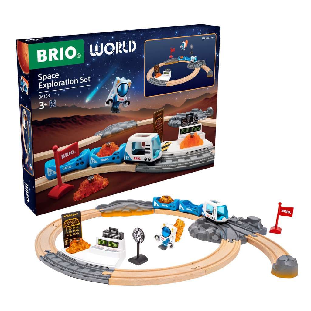 BRIO World Weltraumforschungs-Set - Holzeisenbahnset - wunderbares Geschenk für Kinder ab 3 Jahren