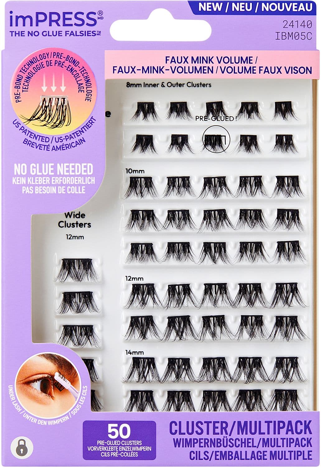 KISS Impress Lashes Kit 05 Cluster Multi