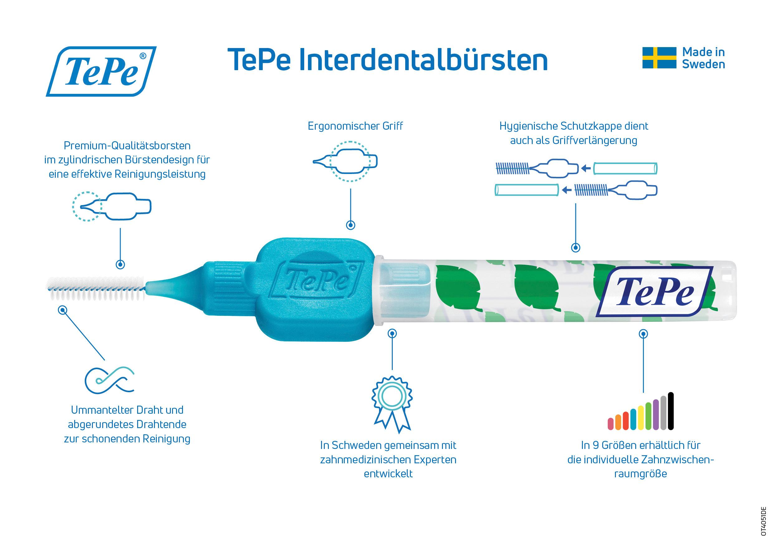 Produktbild TePe Interdentalbürste 0,6mm Gr. 3 3 von 6