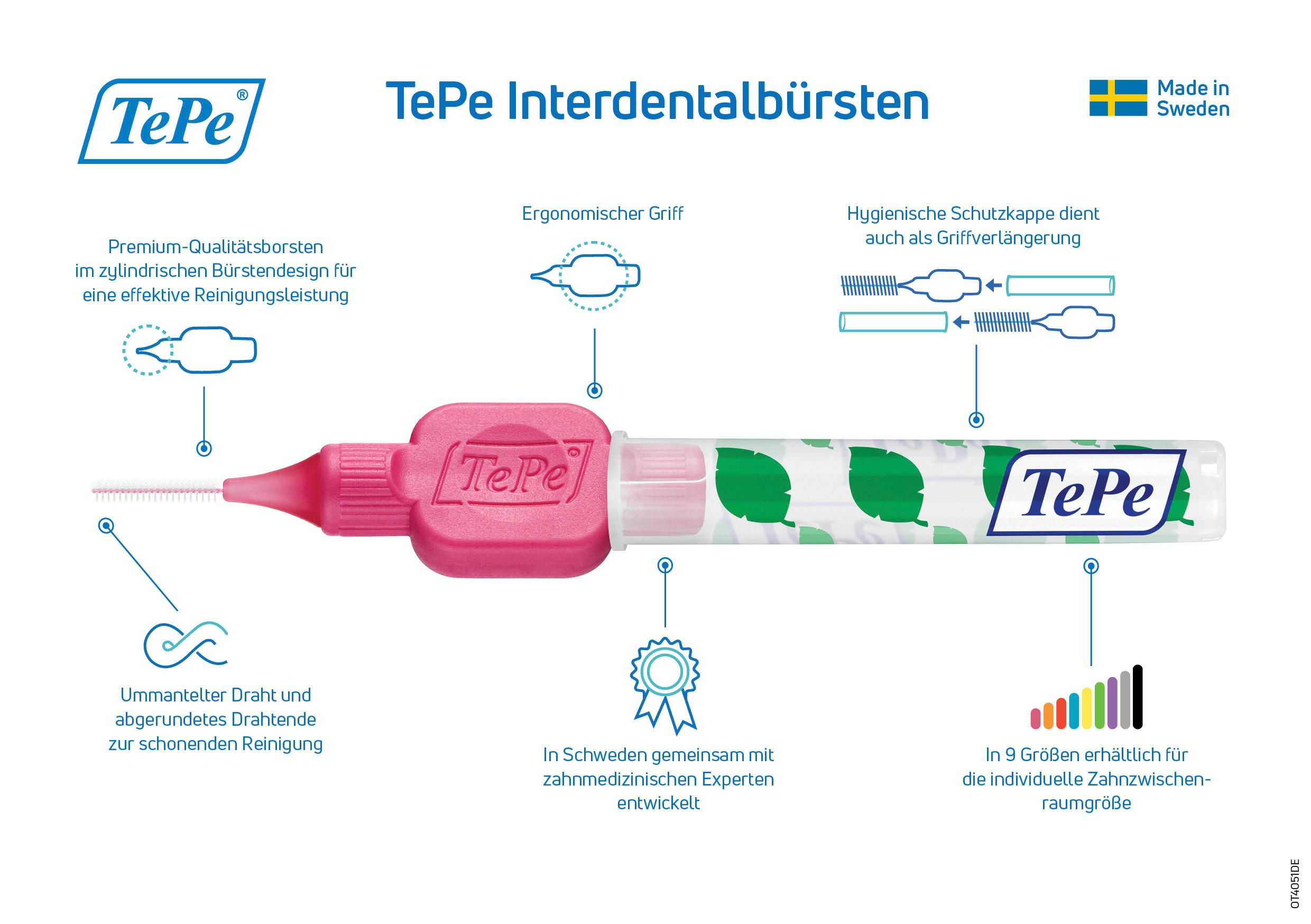 Produktbild Tepe Interdentalbürste 0,4mm Gr. 0 5 von 6