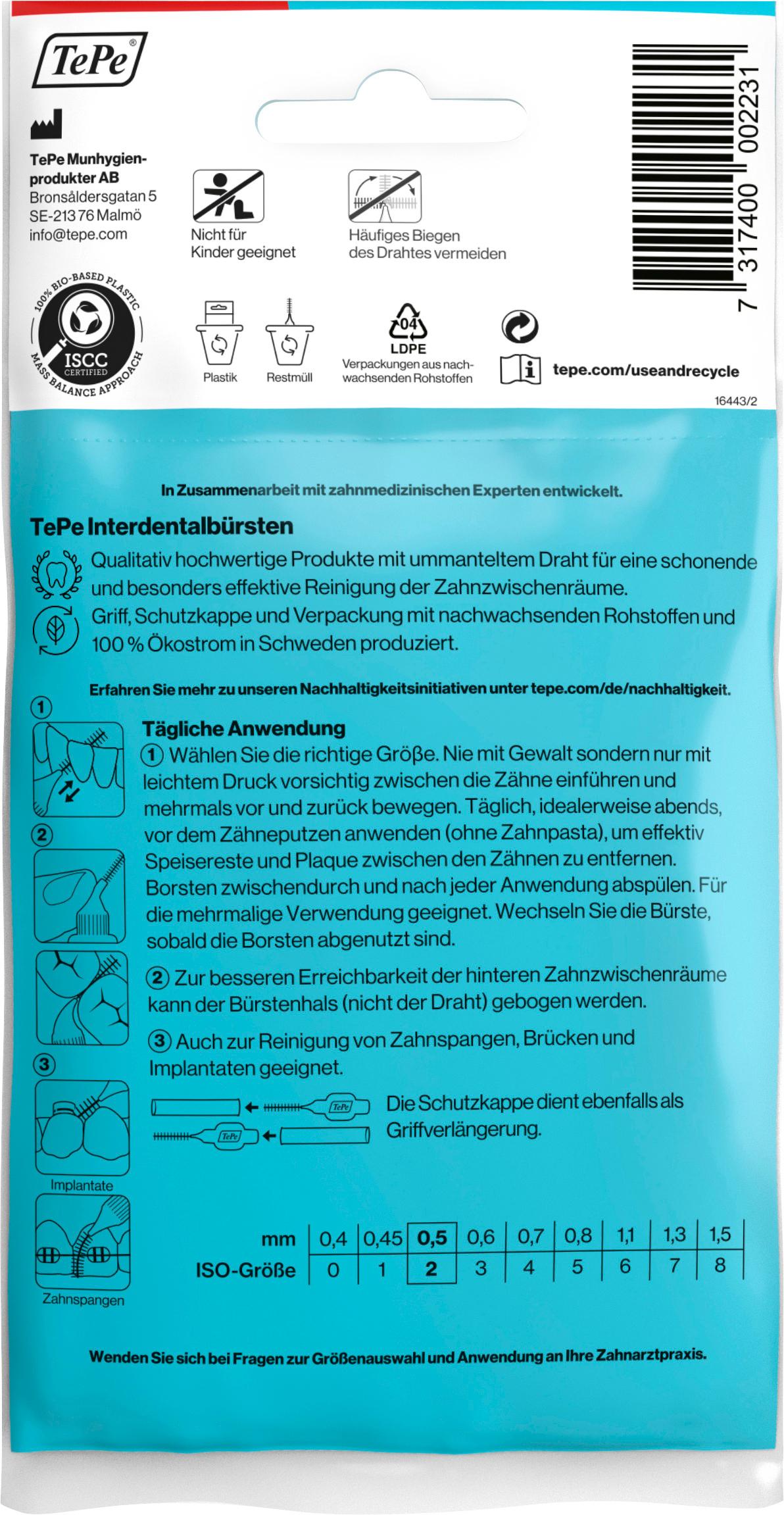 Produktbild TePe Interdentalbürste 0,5mm Gr. 2 2 von 6