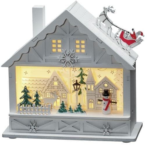 Konstsmide LED Holzsilhouette Haus
