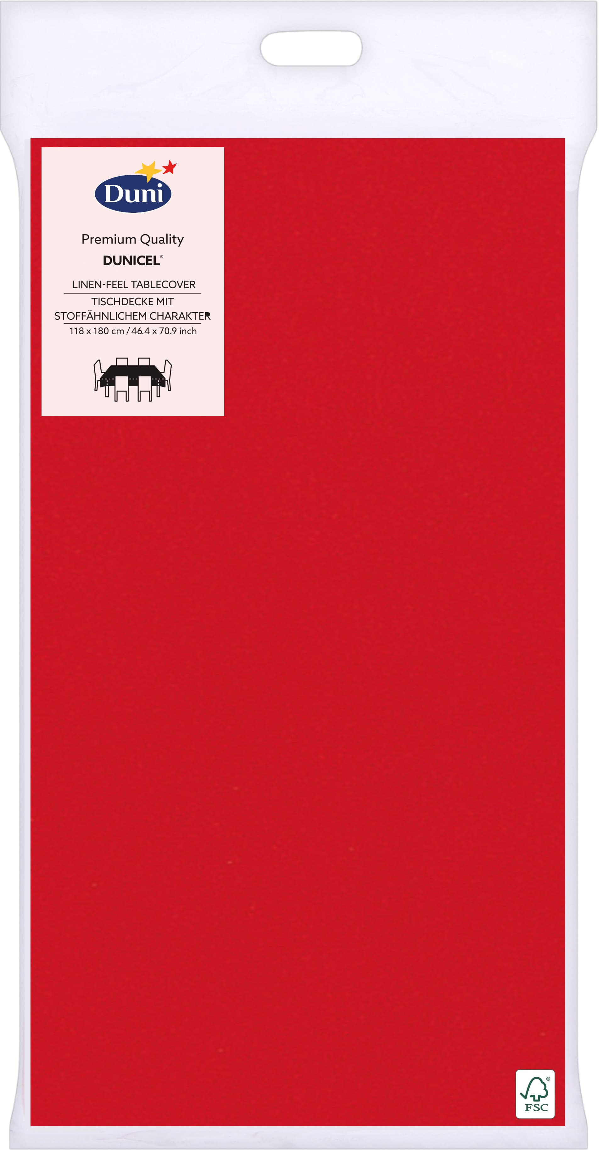 Produktbild Duni Dunicel® Tischdecke Uni 118x180cm 2 von 2