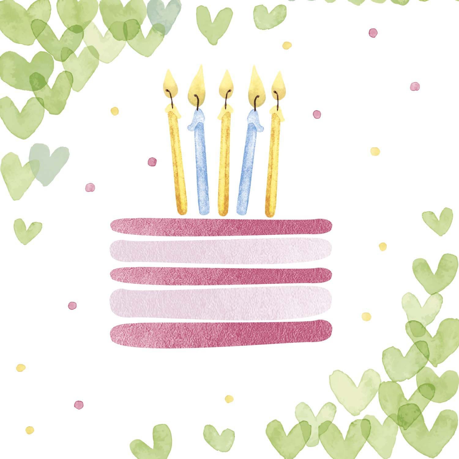 Paper + Design Servietten Hearts 33x33cm