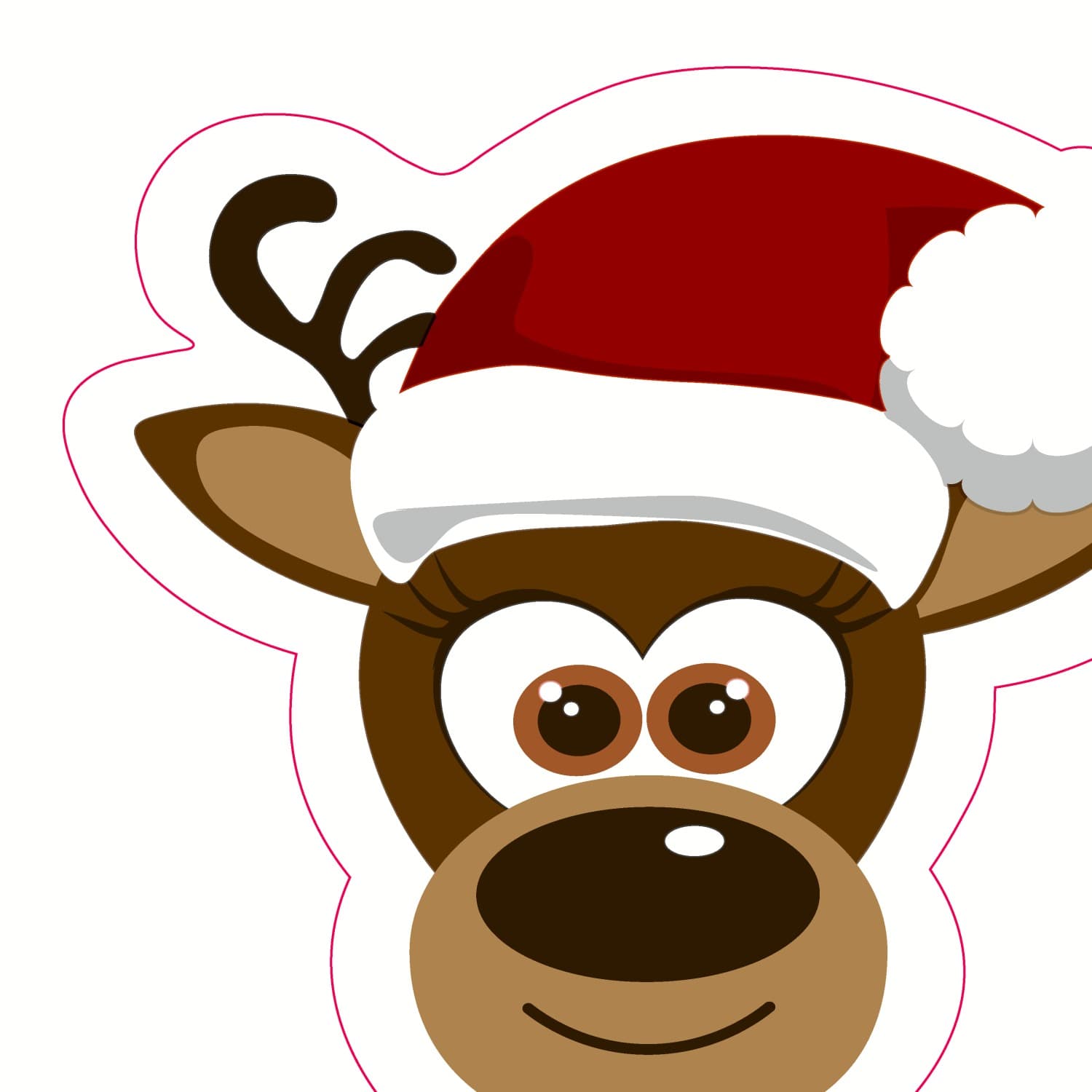 Paper + Design Servietten Reindeer Smiley 33x33cm