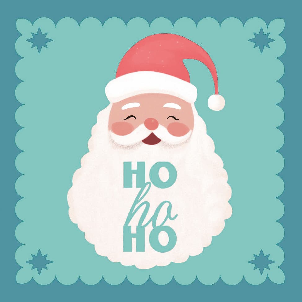 Paper + Design Servietten Santa Ho Ho Ho 33x33cm