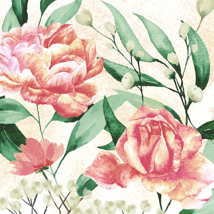 Paper + Design Servietten Rose Symphonie 25x25cm