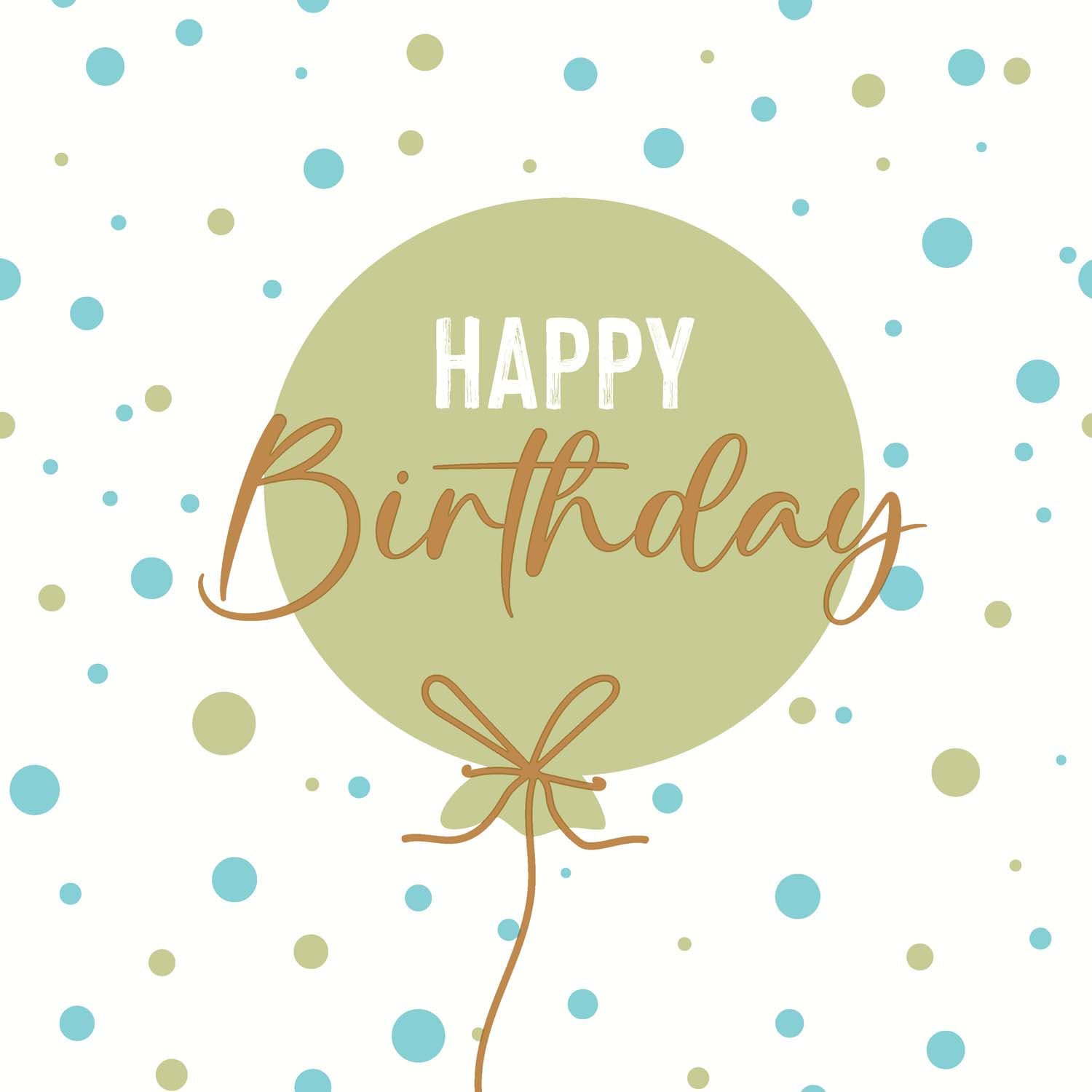 Paper + Design Servietten Birthday Balloon 33x33cm