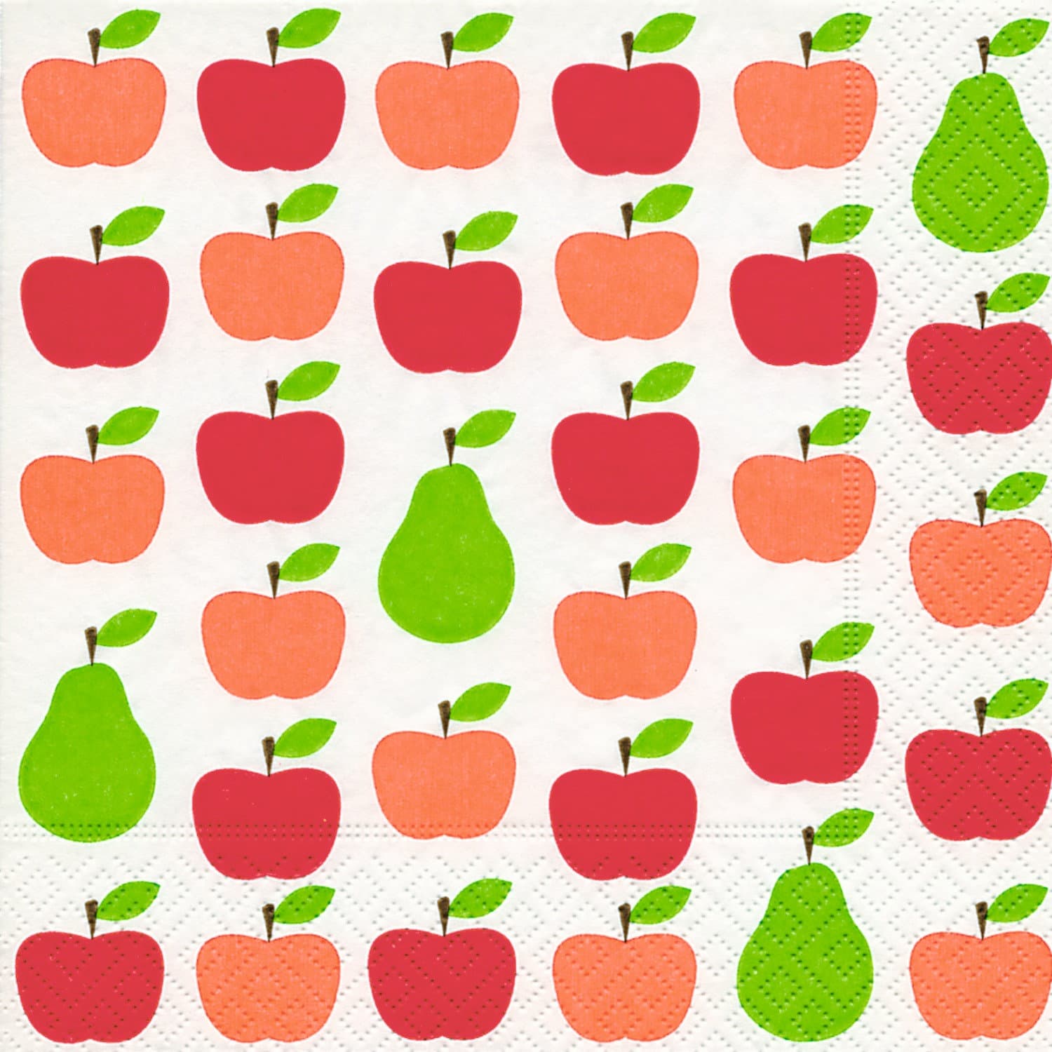 Bella Casa Servietten Pears and Apples 33x33cm