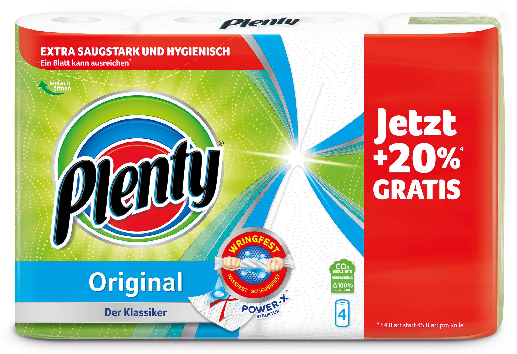 Plenty Küchenrolle Original 4 Rollen