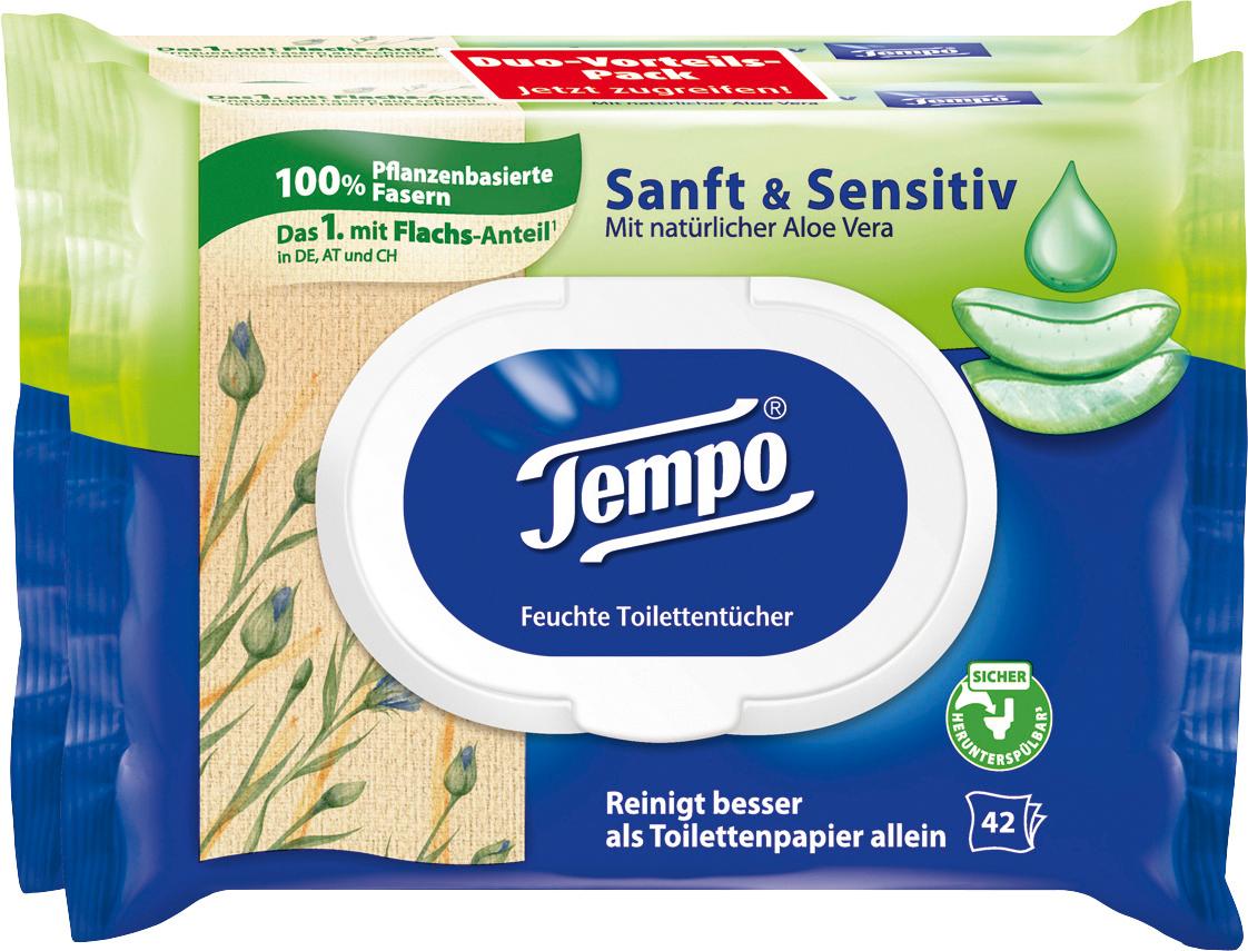 Tempo Feuchte Toilettentücher Sanft&Sensitiv